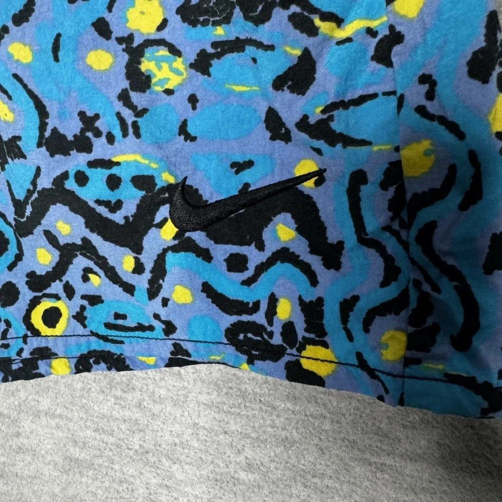 Vintage Nike All Over Abstract Art Nylon Swim Trunk Shorts Mens XXL 5